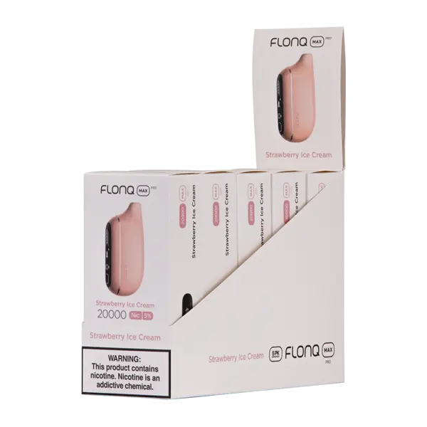 BUY 1 GET 1 FREE Strawberry Ice Cream FLONQ Max Pro | Vape Amazon India Flonq