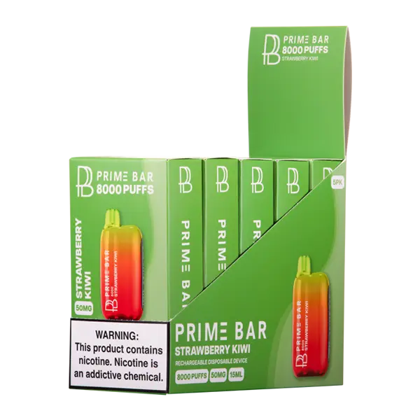 BUY 1 GET 1 FREE Strawberry Kiwi Prime Bar 8000 | Vape Amazon India Prime Bar