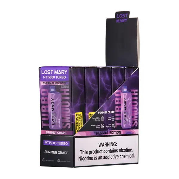 BUY 1 GET 1 FREE Summer Grape Lost Mary MT15000 Turbo | Vape Amazon India Lost Mary