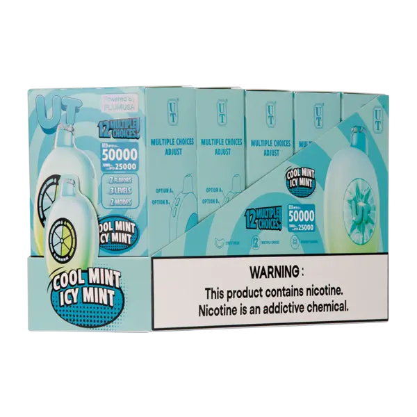 BUY 1 GET 1 FREE Cool Mint/Icy Mint UT 50K | Vape Amazon India UT Bar