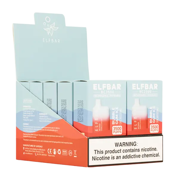 BUY 1 GET 1 FREE Bubble Gum Ice Elf Bar 3500 | Vape Amazon India EBDESIGN