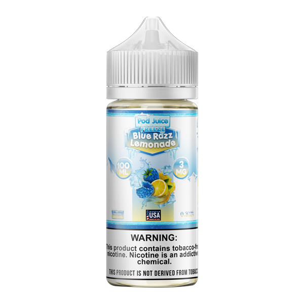 BUY 1 GET 1 FREE Blue Razz Lemonade Freeze Pod Juice 100ml | Vape Amazon India