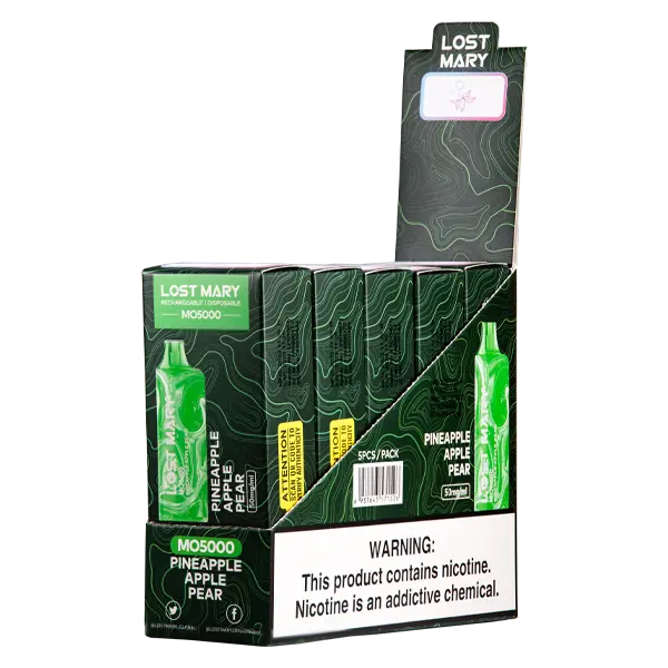 BUY 1 GET 1 FREE Pineapple Apple Pear Lost Mary MO5000 | Vape Amazon India Lost Mary