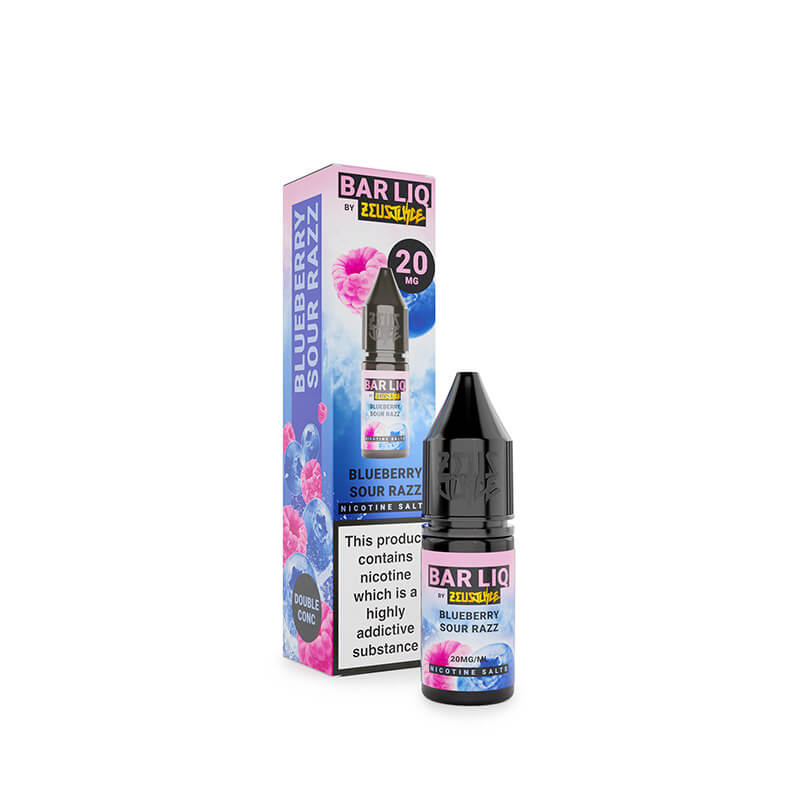 Zeus Juice Bar Liq Blueberry Sour Razz Nic Salt E-Liquid 10ml