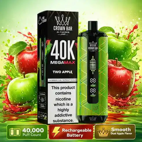 Al Fakher Mega Max 40,000 Puffs – Two Apple