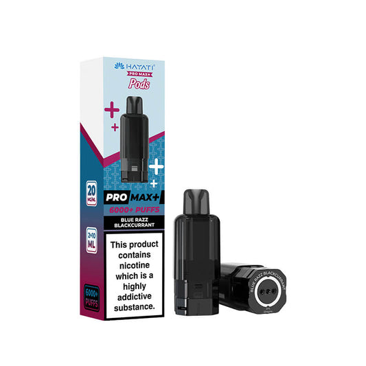 Hayati Pro Max Plus Blue Razz Blackcurrant Prefilled Pod + Refill