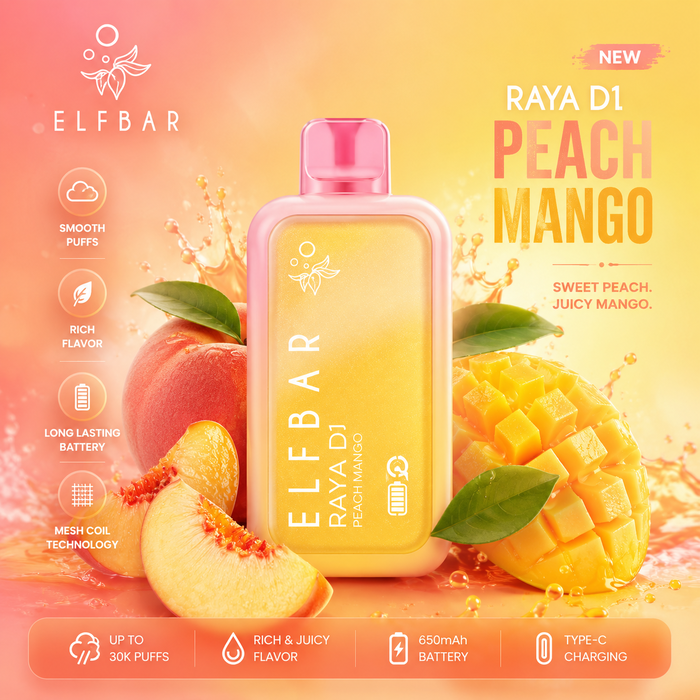 Elfbar Raya D1 - Peach Mango