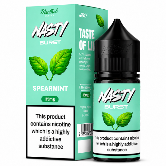 Nasty Burst Spearmint Nic Salt 30ML | 35mg & 50mg