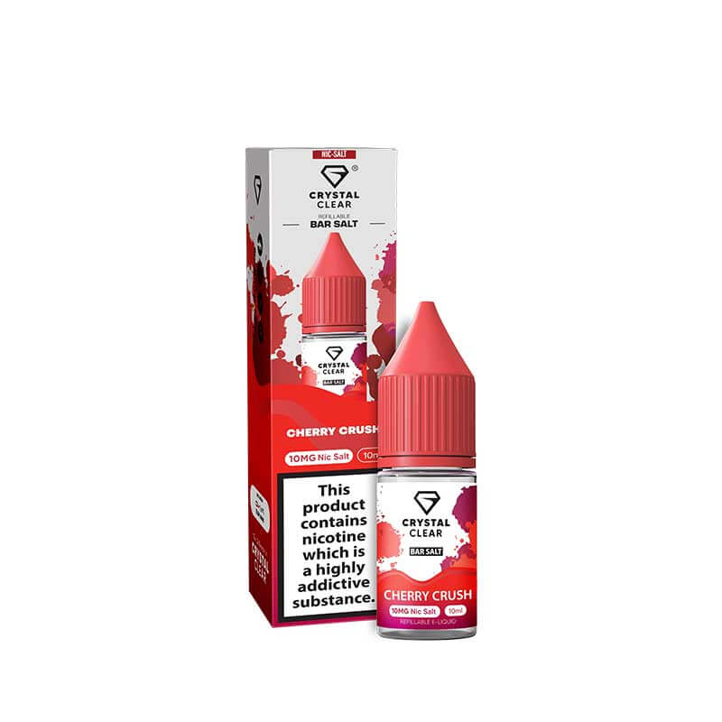 Crystal Clear Bar Salts Cherry Crush Nic Salts 10ml E-Liquid