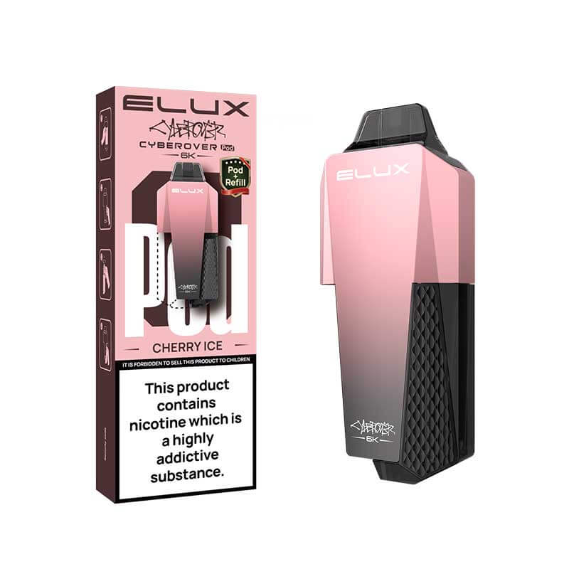Elux Cyberover 6K Cherry Ice Prefilled Vape Pods + Refill