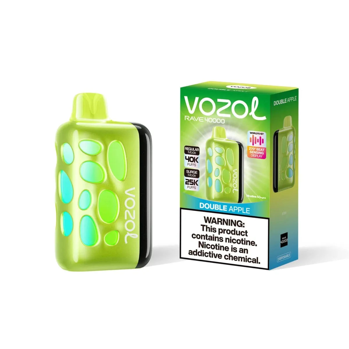 Double Apple – VOZOL Rave 40,000 Puffs