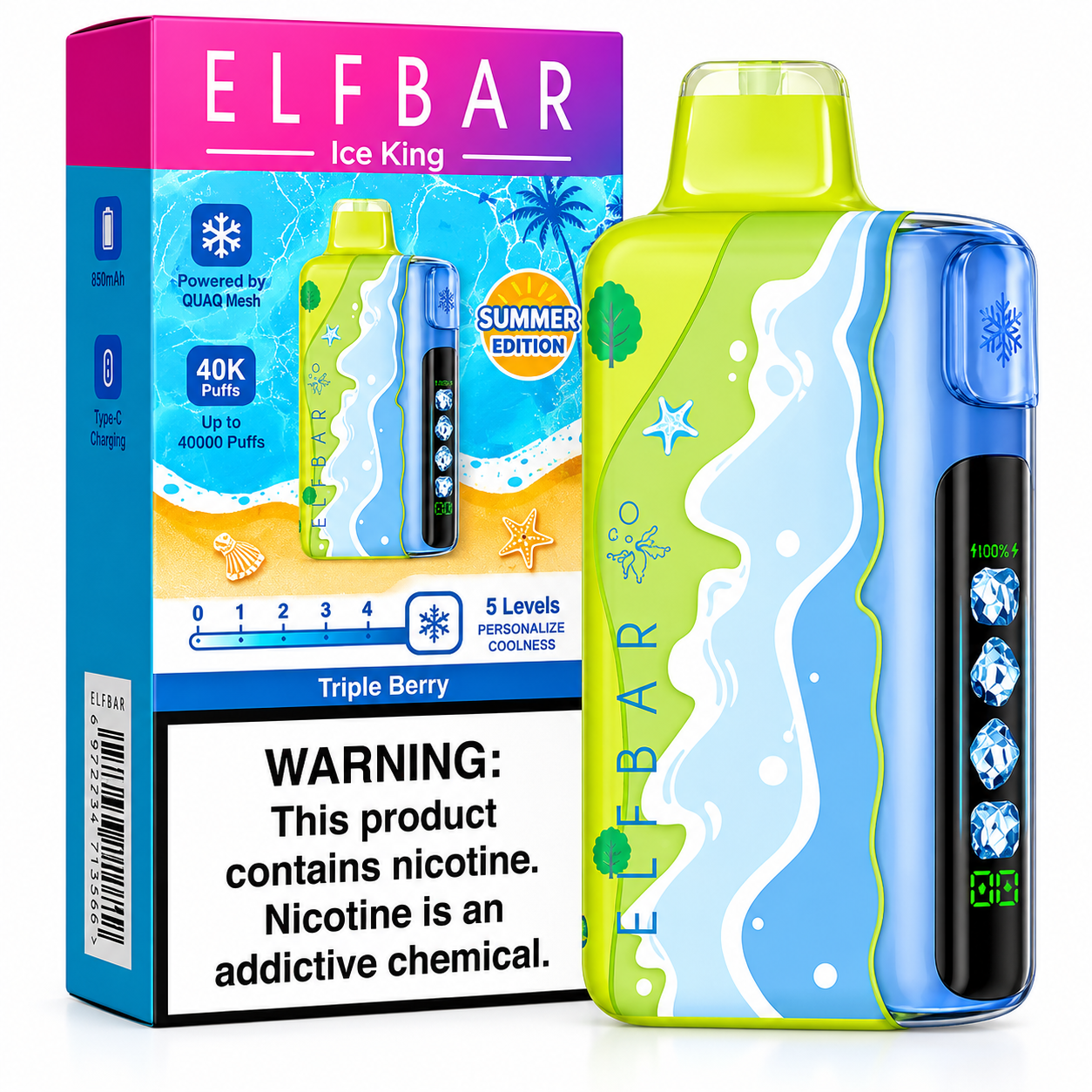 ELFBAR Ice King Summer Edition 40000 Puffs Disposable Vape