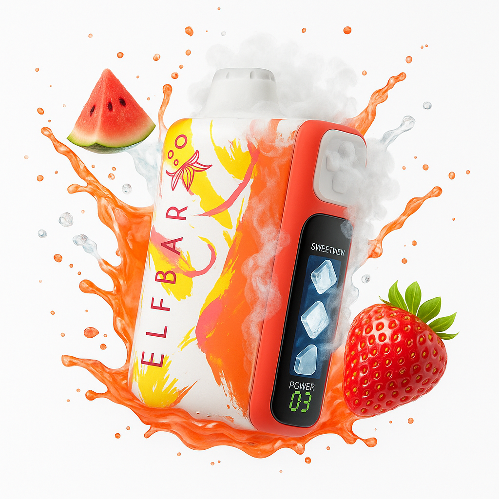 Elfbar Ice King 30K Disposable Vape – 30,000 Puffs Rechargeable Vape with Adjustable Ice Levels, Mesh Coil & Airflow Control