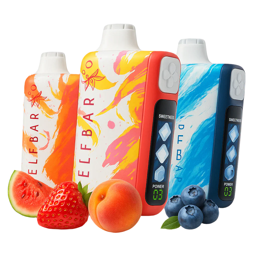 Elfbar Ice King 30K Disposable Vape – 30,000 Puffs Rechargeable Vape with Adjustable Ice Levels, Mesh Coil & Airflow Control