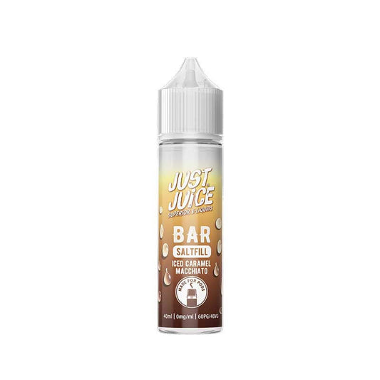 Just Juice  Bar Saltfill Iced Caramel Macchiato Shortfill 40ml E-Liquid