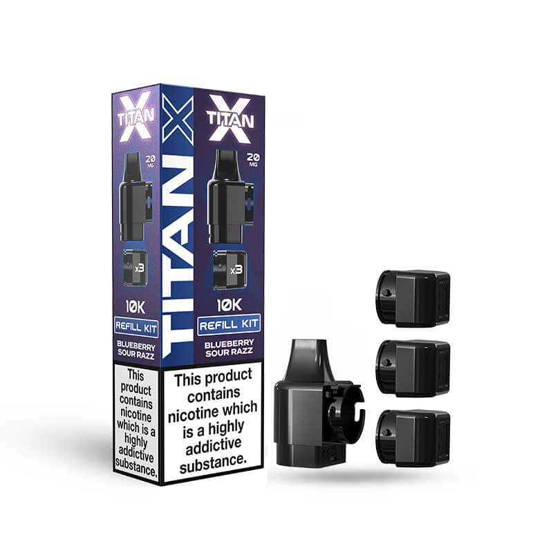 Titan X Blueberry Sour Razz Prefilled Pod + Refills