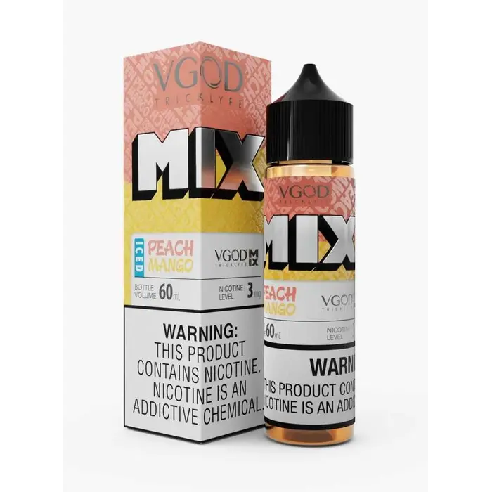 Vgod Nicotine Salt- Iced Peach Mango