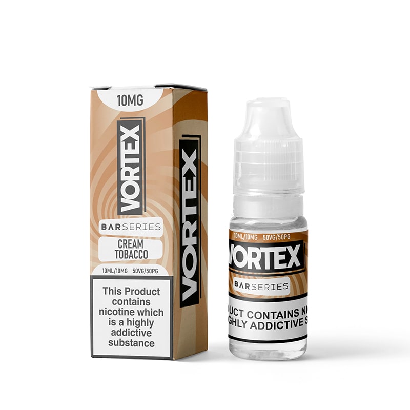 Vortex Cream Tobacco 10ml Nic Salt E-Liquid