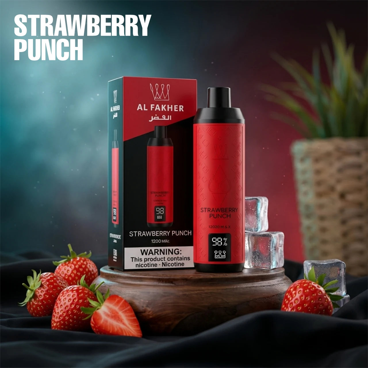 Al Fakher ARB 12000 disposable vape - Strawberry Punch flavour