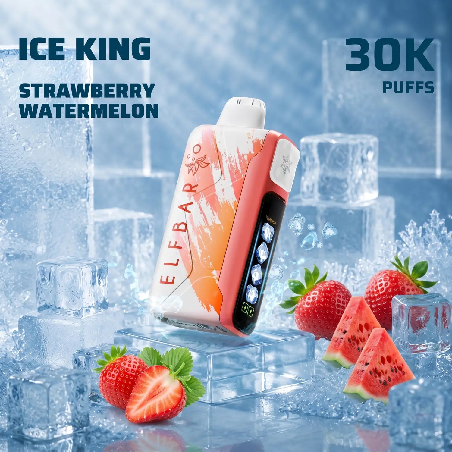 ELFBAR Ice King 30K disposable vape - Strawberry Watermelon flavour