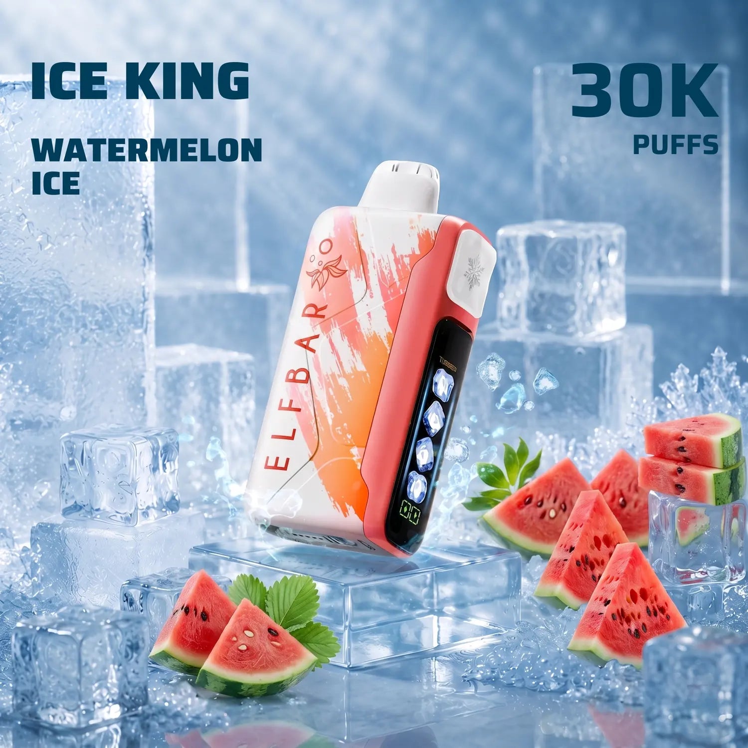 ELFBAR Ice King 30K disposable vape - Watermelon Ice flavour