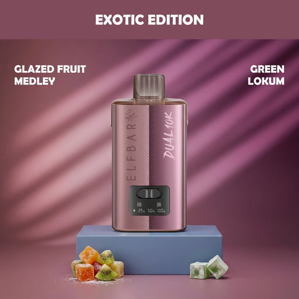 ELF BAR DUAL 10K disposable vape - Exotic Edition flavour