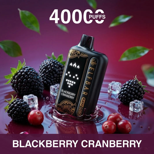 Elf Bar Raya Sobo 40000 disposable vape - Blackberry Cranberry flavour