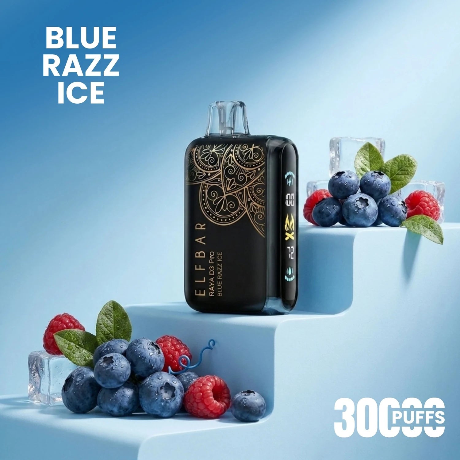 Elfbar D3 Pro - 30000 disposable vape - Blue Razz Ice flavour