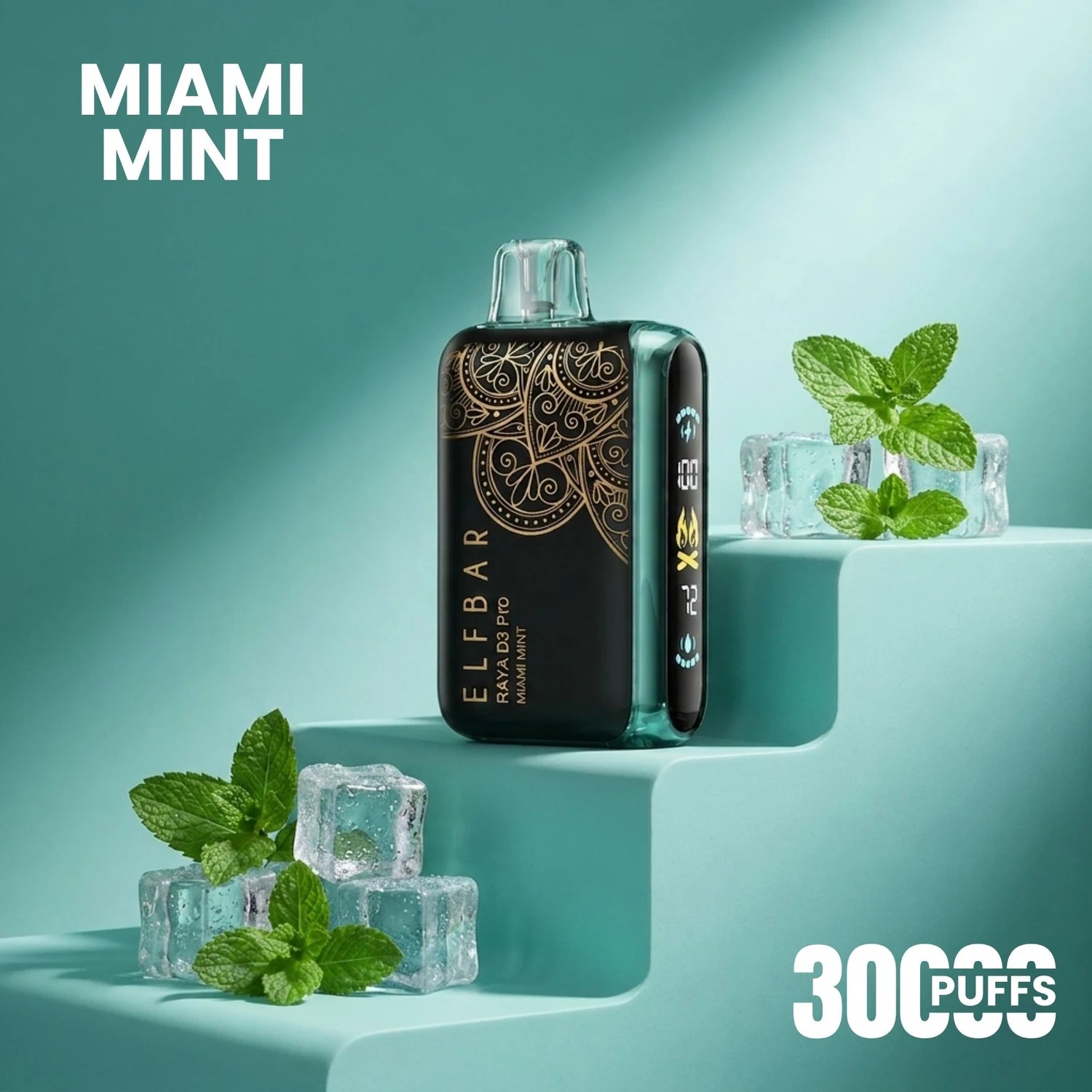 Elfbar D3 Pro - 30000 disposable vape - Miami Mint flavour