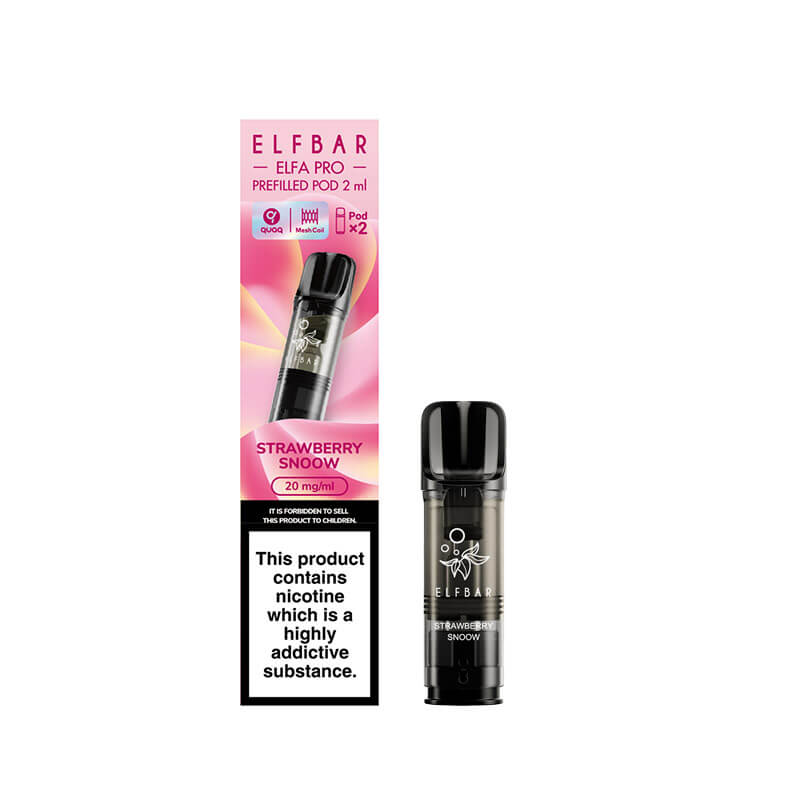 Elf Bar Elfa Pro Strawberry Snoow Prefilled Pod 20mg - 2 Pack