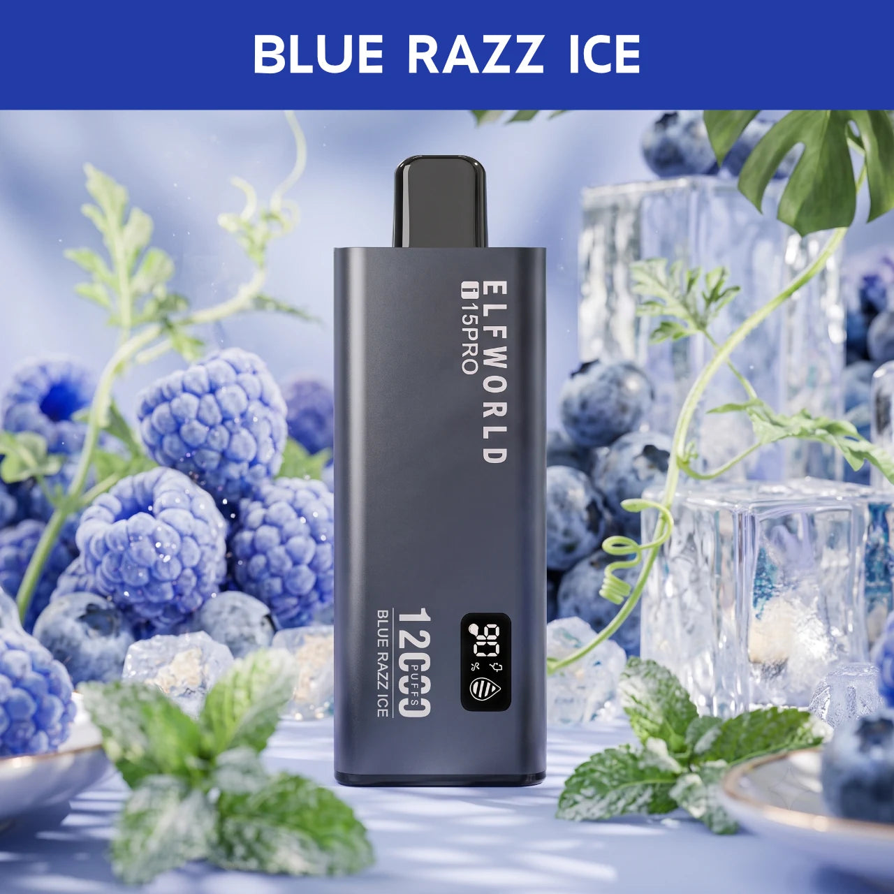 ELFWORLD i15PRO – 12000 disposable vape - Blue Ice flavour