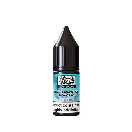 Fresh Bar Salts Fresh Menthol Mojito 10ml Nic Salt E-Liquid By Pukka Juice