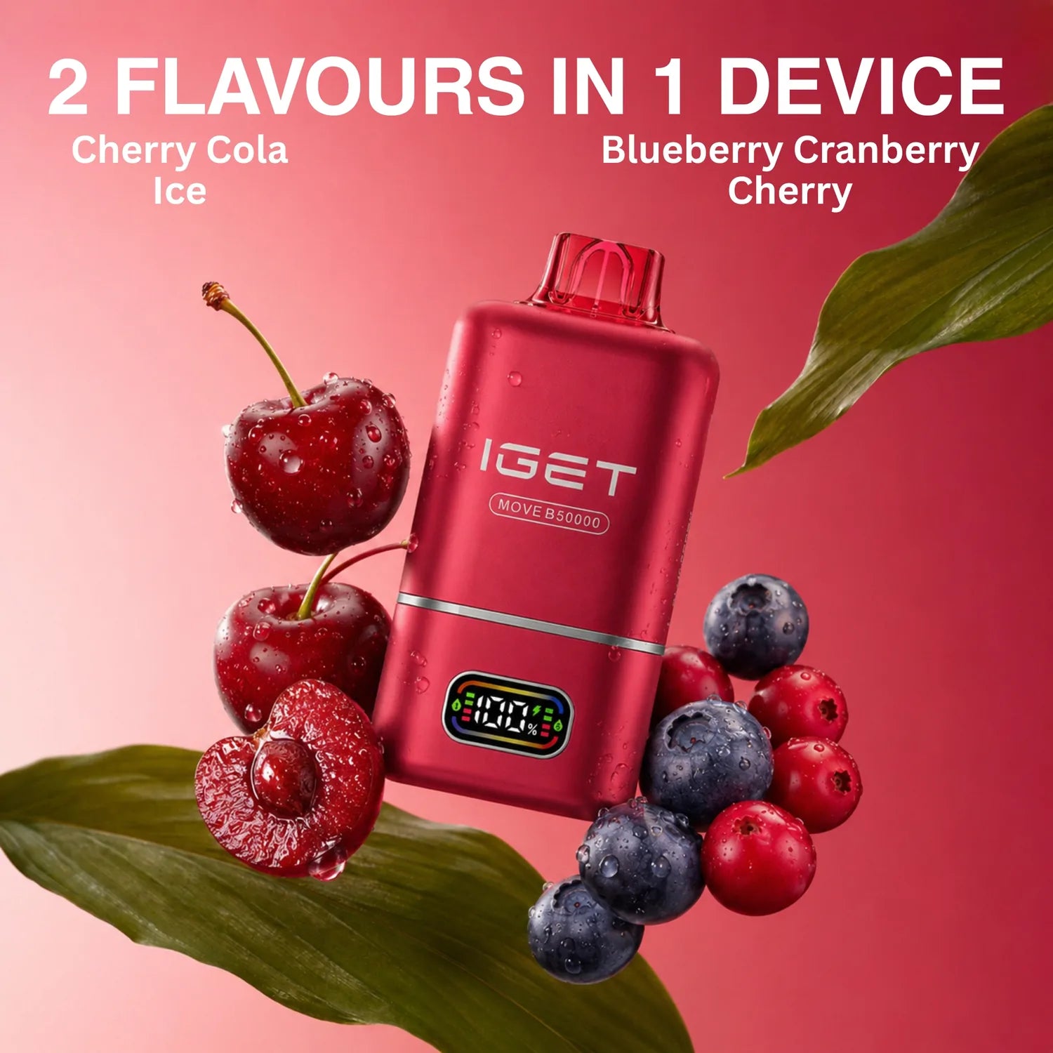 IGET Move 50K disposable vape - Cherry Cola flavour