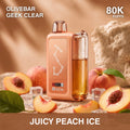 Olivebar Geek Clear 80000 disposable vape - Juicy Peach Ice flavour