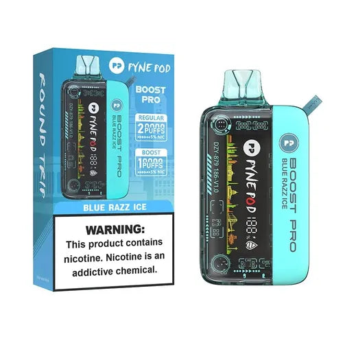 PynePod Boost Pro 20000 Puffs | 50mg Nic Disposable | Customizable Light | Dedicated Indicators