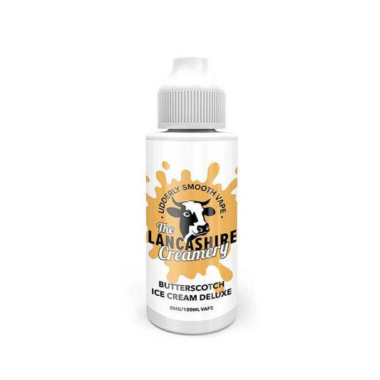 The Lancashire Creamery Butterscotch Ice Cream Deluxe 100ml Shortfill