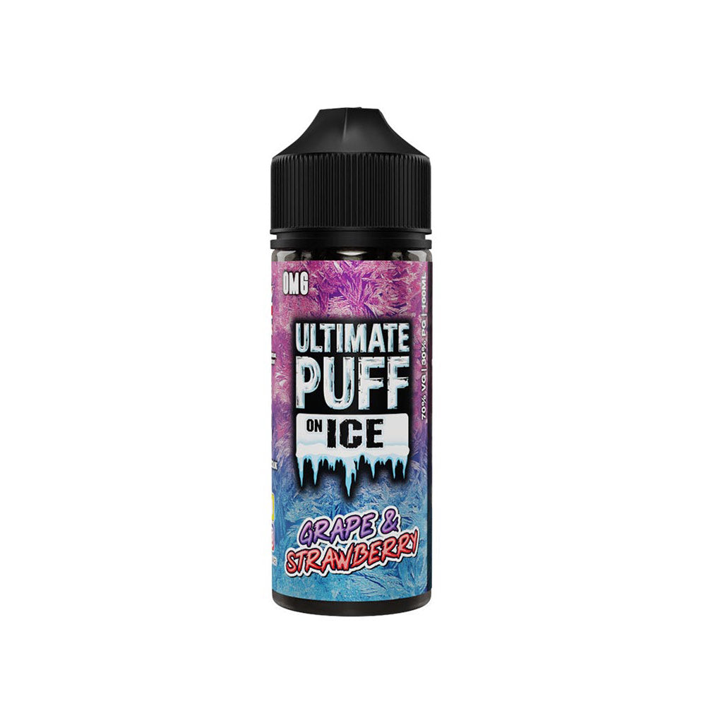 Ultimate Puff On Ice Grape & Strawberry Shortfill 100ml E-Liquid