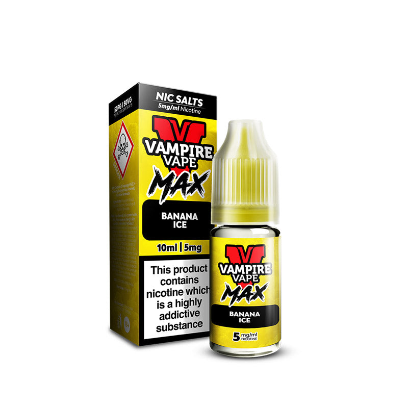 Vampire Vape MAX Banana Ice Nic Salt E-Liquid 10ml