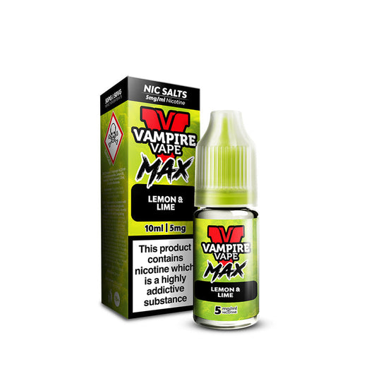 Vampire Vape MAX Lemon Lime Nic Salt E-Liquid 10ml