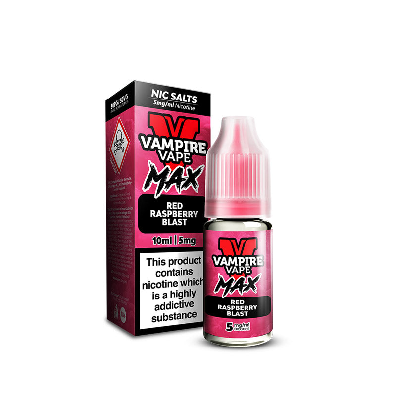 Vampire Vape MAX Red Raspberry Blast Nic Salt E-Liquid